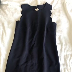 J.Crew Scolloped edge dress